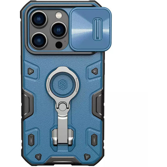 Аксессуар для iPhone Nillkin CamShield Armor Pro Blue for iPhone 14 Pro
