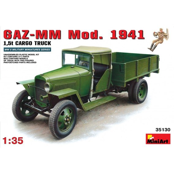 Сборная модель MiniArt Грузовик ГАЗ-ММ, образца 1941г. (MA35130)