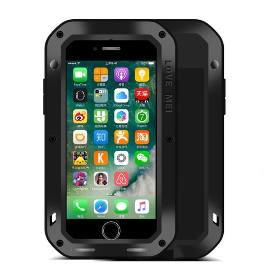 Аксессуар для iPhone BeCover Love Mei Powerful Black (703116) for iPhone SE 2020/iPhone 8/iPhone 7