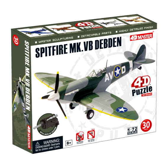 Объемный пазл 4D Master "Самолет Spitfire MK.VB Debden" (26903)
