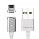 Wsken USB Cable to Lightning X-cable Mini 2 Metal Magnetic 1m Silver (6956071023025)