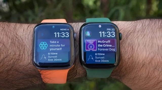 Сравнение Apple Watch SE и Apple Watch 7