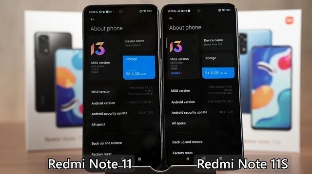 Операционная система Xiaomi Redmi Note 11 и Redmi Note 11S
